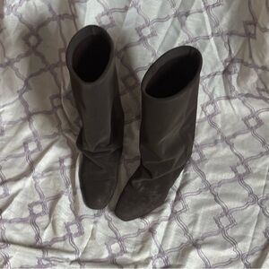 Dark brown slouch boots